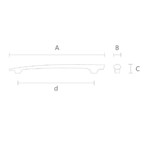 Wooden cabinet handles for designer looks furniture